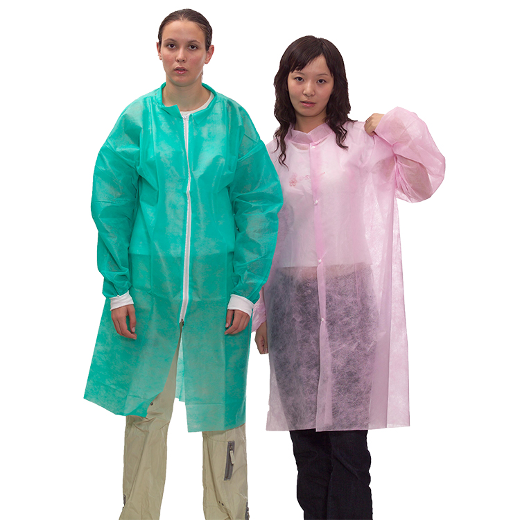 Pink 40gsm PP Non-Woven Lab Coat For Beauty Salon Manufacturers, Pink 40gsm PP Non-Woven Lab Coat For Beauty Salon Factory, Supply Pink 40gsm PP Non-Woven Lab Coat For Beauty Salon