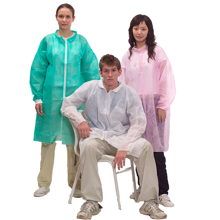 Pink 40gsm PP Non-Woven Lab Coat For Beauty Salon Manufacturers, Pink 40gsm PP Non-Woven Lab Coat For Beauty Salon Factory, Supply Pink 40gsm PP Non-Woven Lab Coat For Beauty Salon