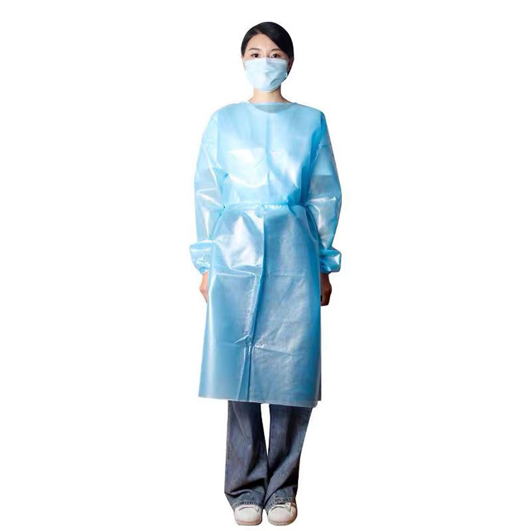 Level 2 35gsm PP+PE nonwoven disposable Isolation Gown Manufacturers, Level 2 35gsm PP+PE nonwoven disposable Isolation Gown Factory, Supply Level 2 35gsm PP+PE nonwoven disposable Isolation Gown