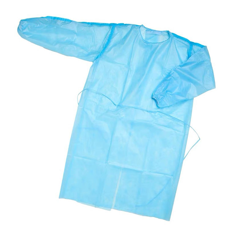 Level 2 35gsm PP+PE nonwoven disposable Isolation Gown Manufacturers, Level 2 35gsm PP+PE nonwoven disposable Isolation Gown Factory, Supply Level 2 35gsm PP+PE nonwoven disposable Isolation Gown