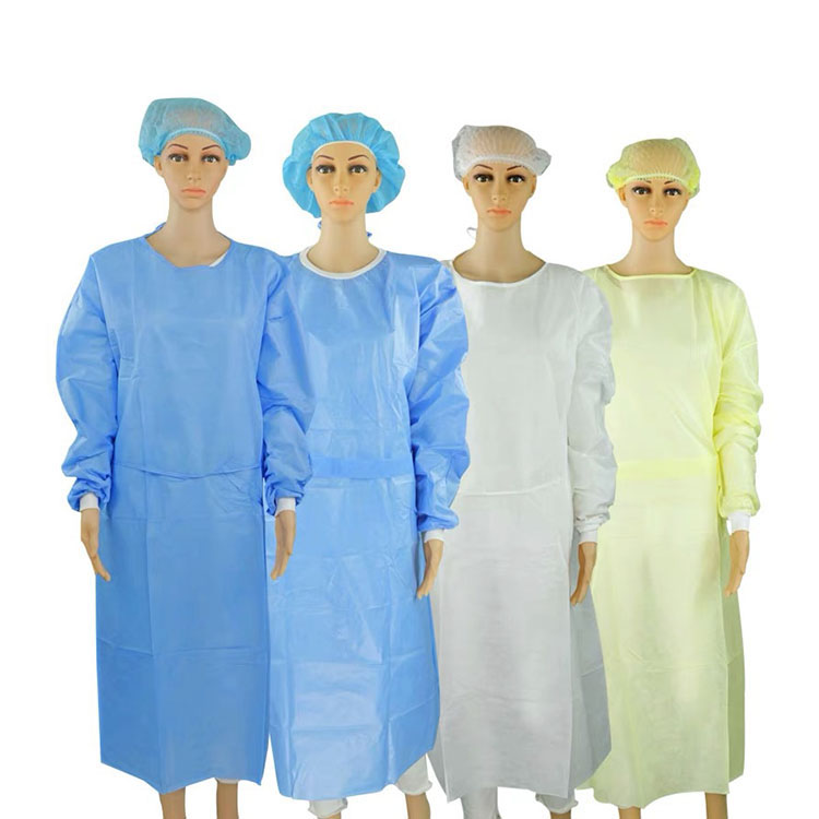 Level 2 35gsm PP+PE nonwoven disposable Isolation Gown Manufacturers, Level 2 35gsm PP+PE nonwoven disposable Isolation Gown Factory, Supply Level 2 35gsm PP+PE nonwoven disposable Isolation Gown