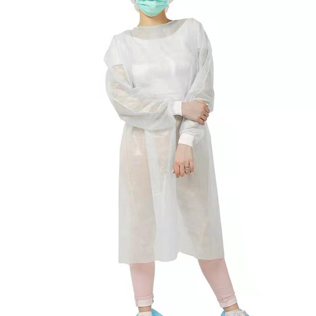 Disposable 35gsm Green PP+PE Isolation Gowns Manufacturers, Disposable 35gsm Green PP+PE Isolation Gowns Factory, Supply Disposable 35gsm Green PP+PE Isolation Gowns