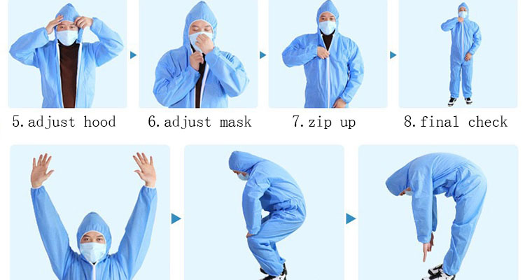 disposable protective clothing