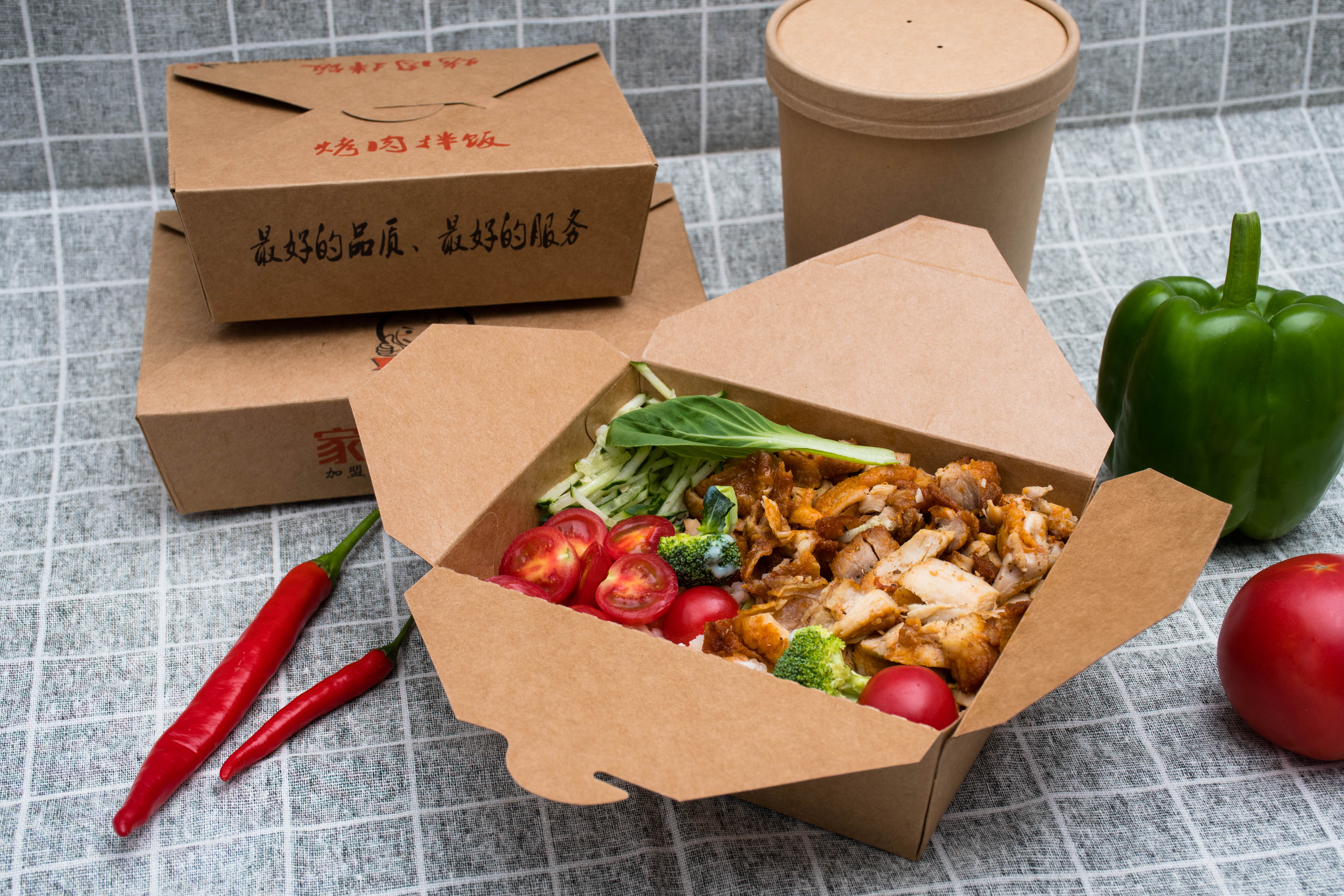 Applicazione dei lunch box di carta nel settore della ristorazione