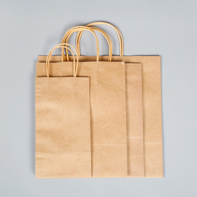 Saco de papel biodegradável para comida para viagem