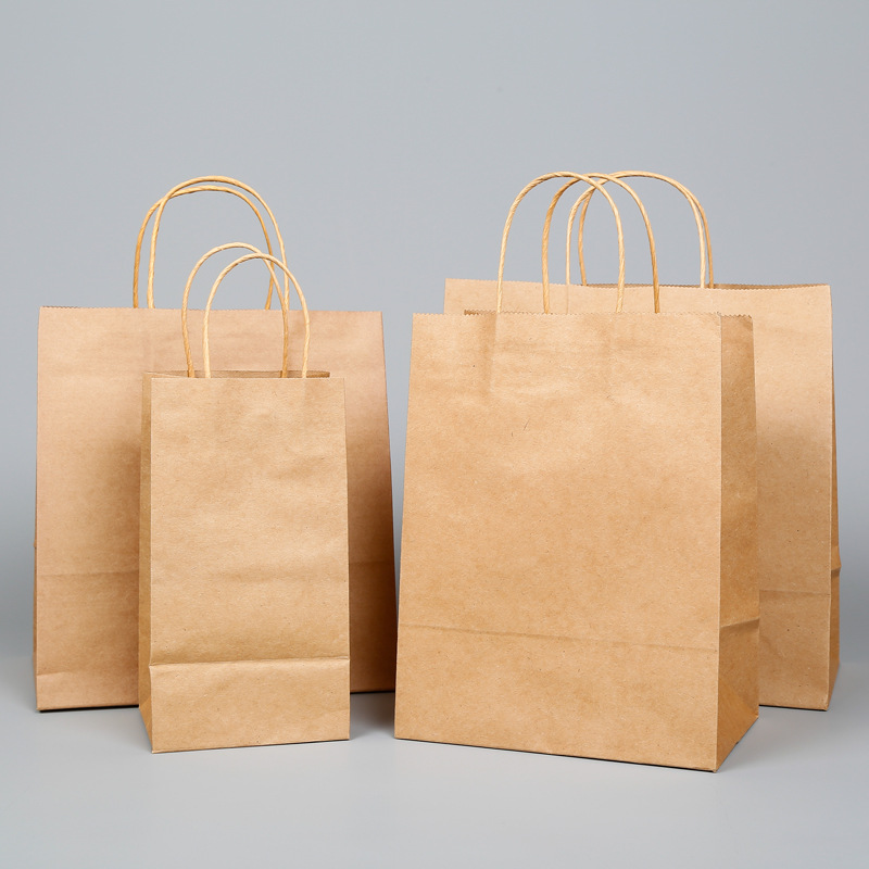 Saco de papel biodegradável para comida para viagem