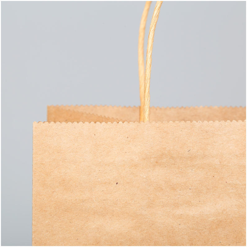 Saco de papel biodegradável para comida para viagem