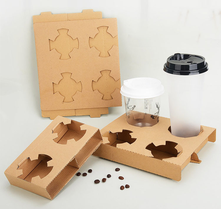 kraft paper drink carrier
