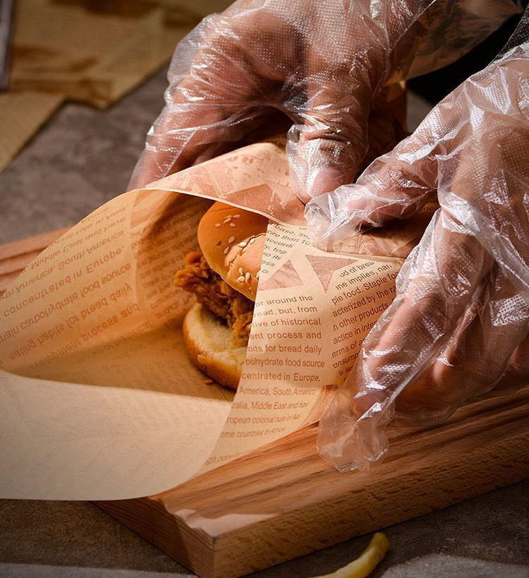 fast food wrapping paper