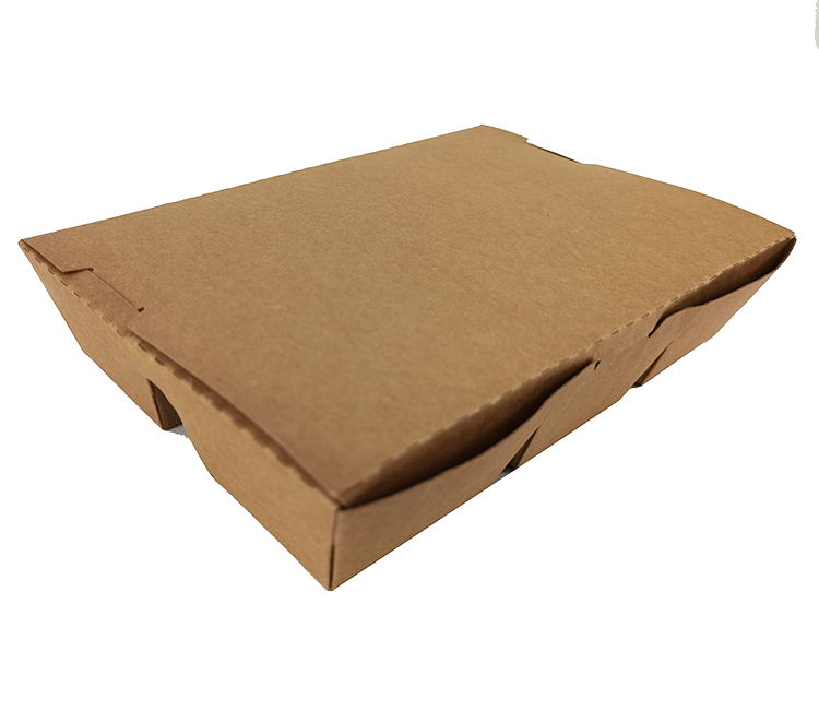 Embalagem de papelão para fast food com divisória