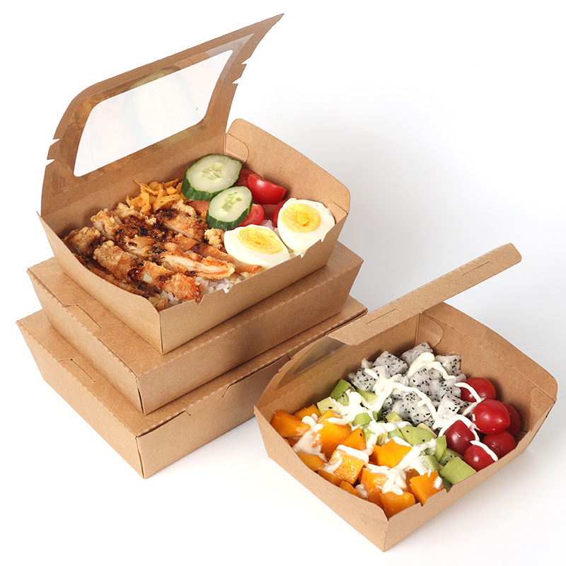 3 division takeaway food box