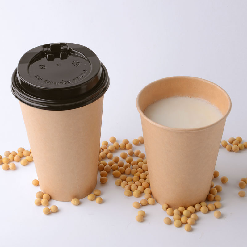 Copo de papel descartável biodegradável com impressão