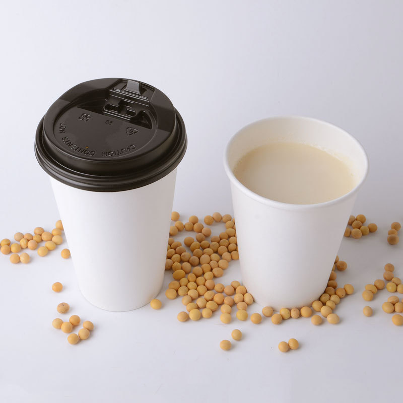 Copo de papel descartável biodegradável com impressão