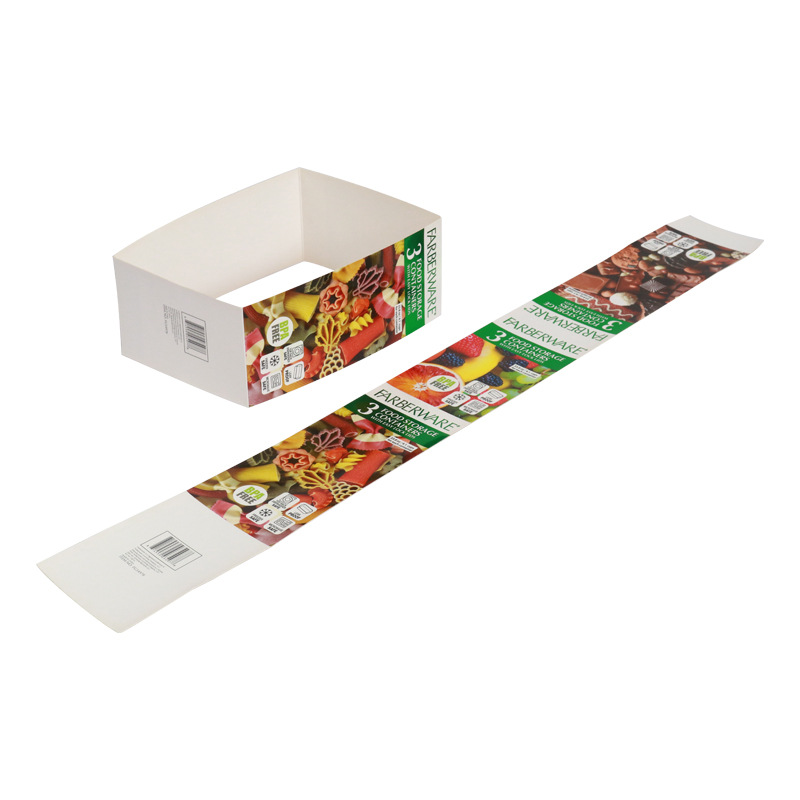 Papel de impressão personalizado para rótulos de alimentos e recipientes