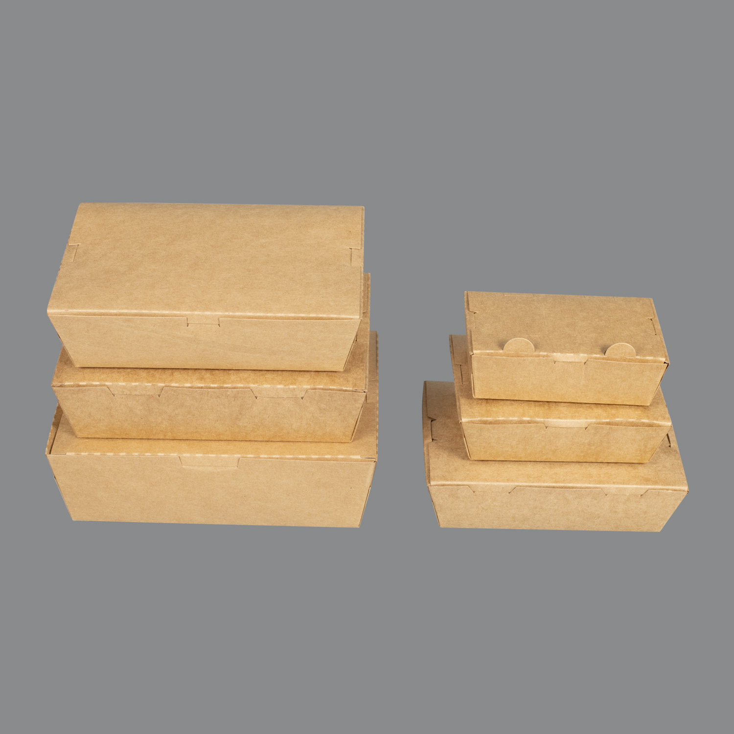 Caixa de papel kraft descartável para comida para viagem