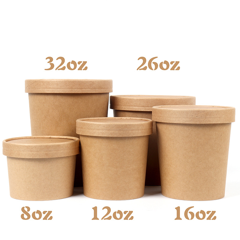 paper soup pot with lid