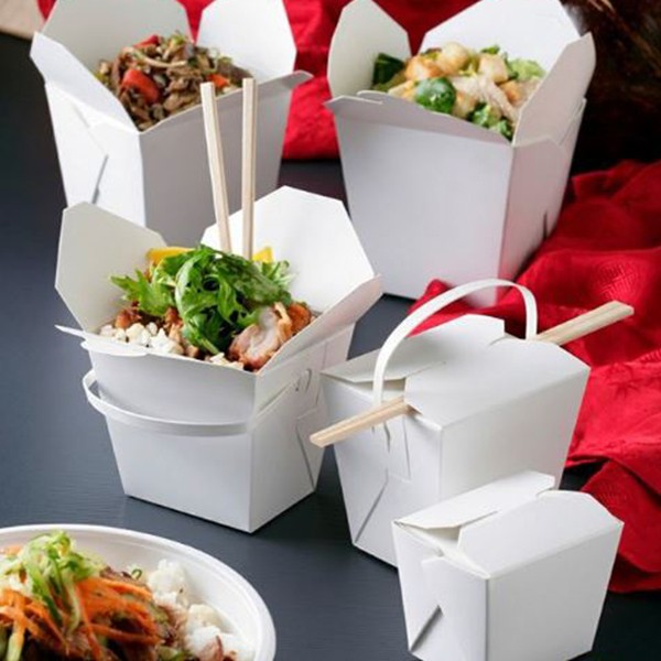 paper noodle box with handle