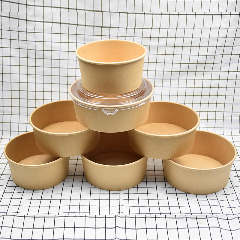 Bols jetables en papier pour emporter au micro-ondes