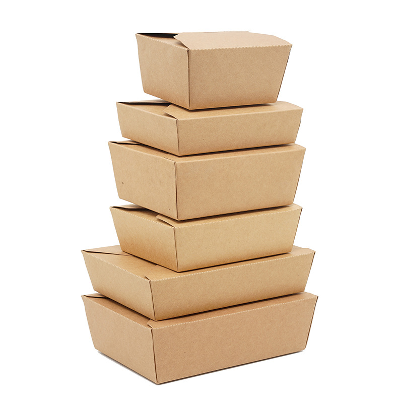 Recipiente de comida para viagem descartável biodegradável