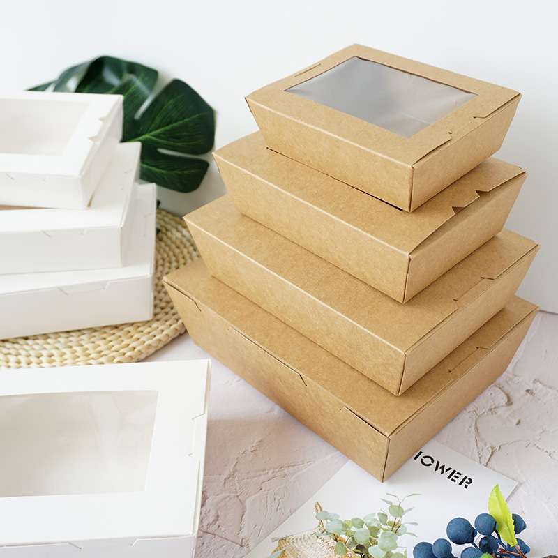 Recipiente descartável biodegradável para comida para viagem