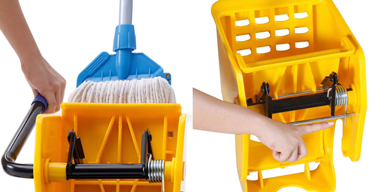 small mop bucket with wringer for home