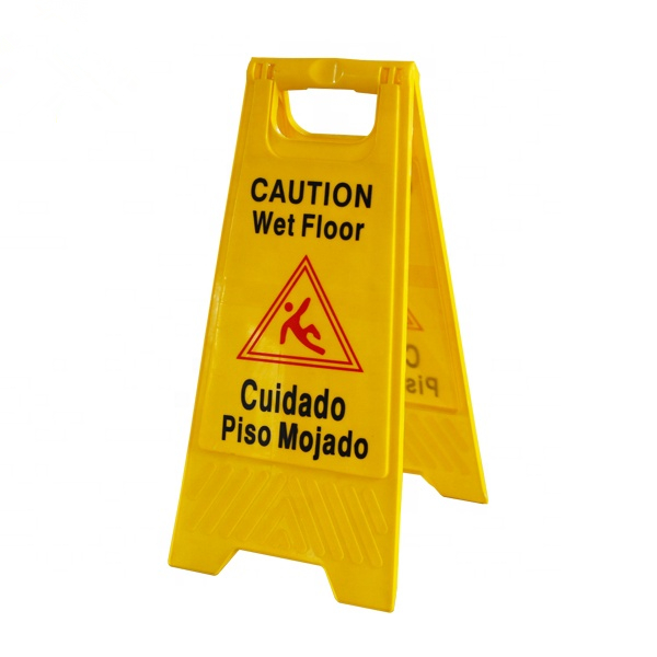 Plastic Wet Floor Warning Caution Sign Board