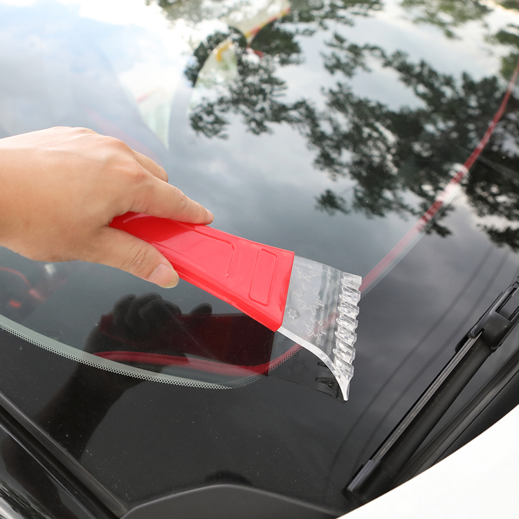 small plastic ice scraper