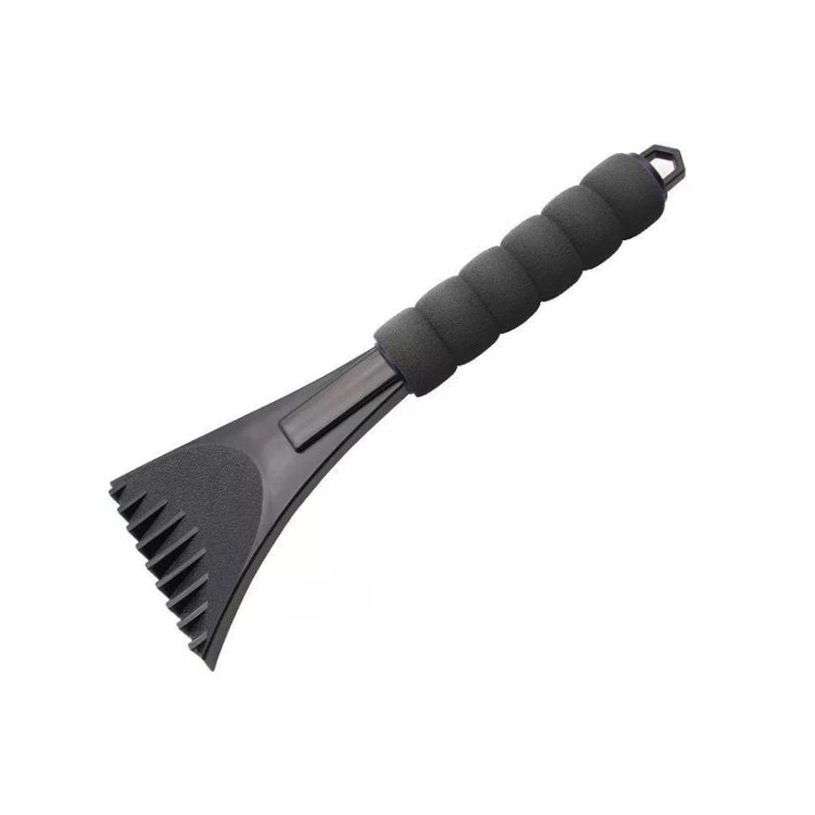 Plastic Windshield Ice Scraper With Sponge Handle