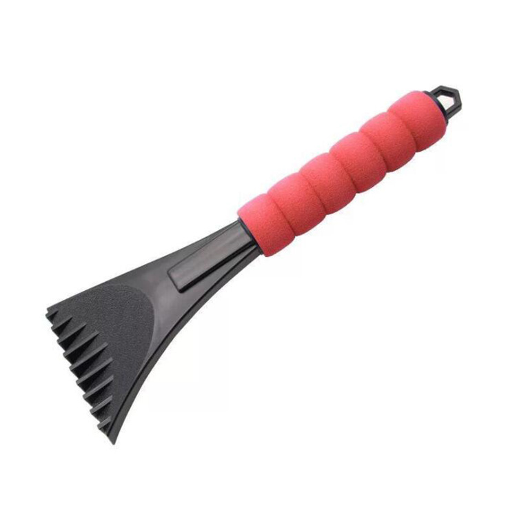 Plastic Windshield Ice Scraper With Sponge Handle