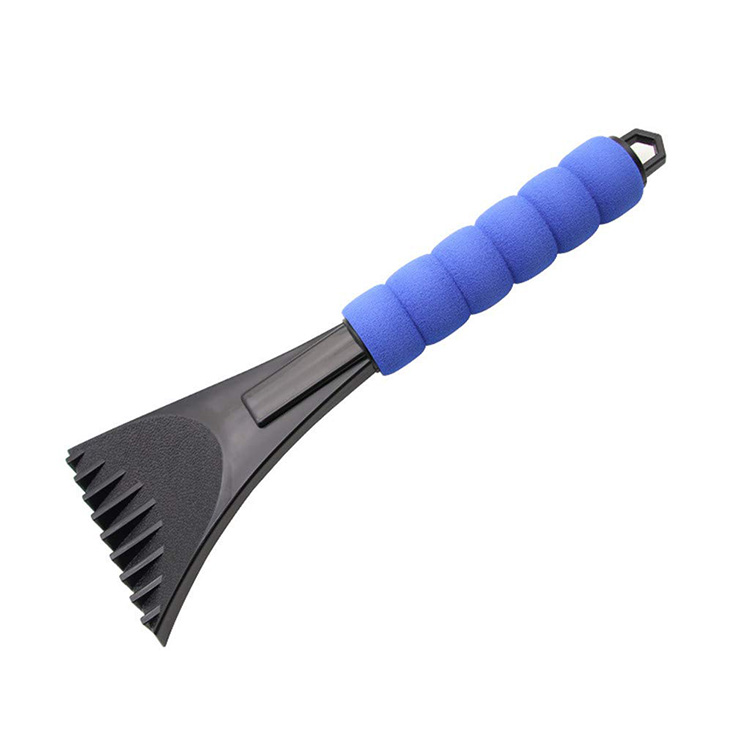 Plastic Windshield Ice Scraper With Sponge Handle