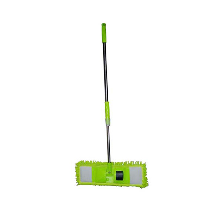 Professional Microfiber Flat Floor Cleaning Mop Stainless Steel Handle