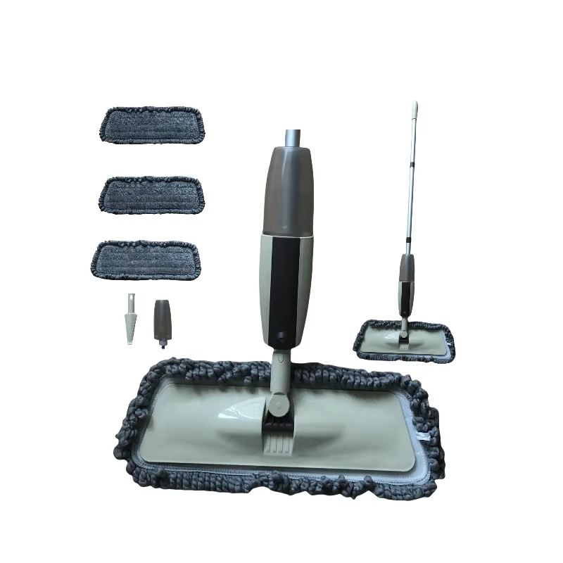 Microfiber Wet Mop with Aluminum Pole for Hardwood Floor Cleaning Reusable Washable Pads Spray Mop Design
