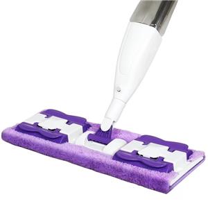 New Dual-Use Hand-Free Flat Mop Wet or Dry with Steel Pole Lazy Water Spray Mop for Household Use