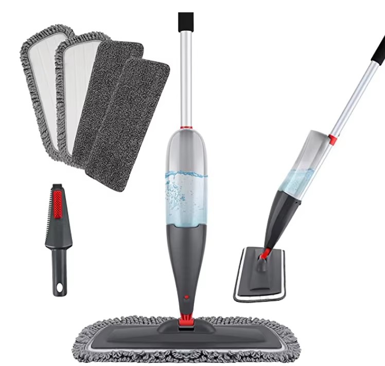 Modern Design Flat Mop with High Spray Easy Mop for Wet or Dry Cleaning Aluminum Pole Eva Protection
