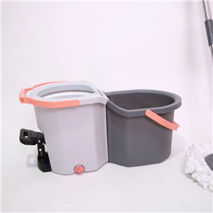 Pedal Separation Telescopic Handle Dual-drive Bucket Mop Set with Folding Rotating Spin Drying Microfibre Fabric