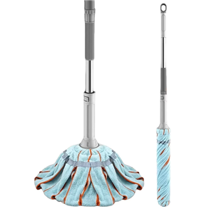 Hot Selling 360 Degree Rotating Microfiber Mop Dry Wet Retractable Cleaning Twist Mop Rectangle Spinning Mop for Home Use