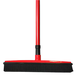 Portable Plus-Size Thickened Folding Rotating Broom Set Long Silicone Soft Fur Non-Viscous Sweeping Broomstick Dustpan for Home
