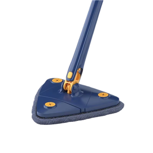 Triangle Telescopic Rotating Dual-drive Mop Stainless Steel Sliding Wringing Microfiber Cloth Hands-free Washing Squeezing