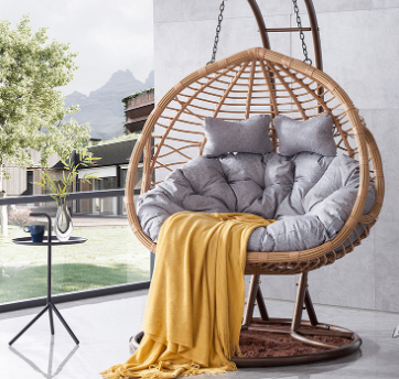 Seat Outdoor Swing Double Egg Chair