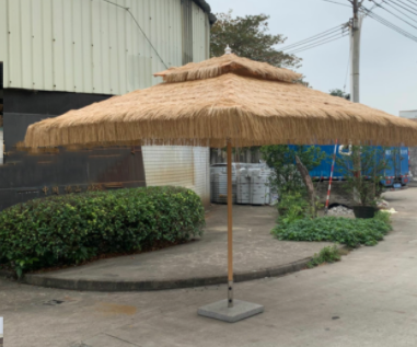 Stand Offset Patio Umbrella With Lights