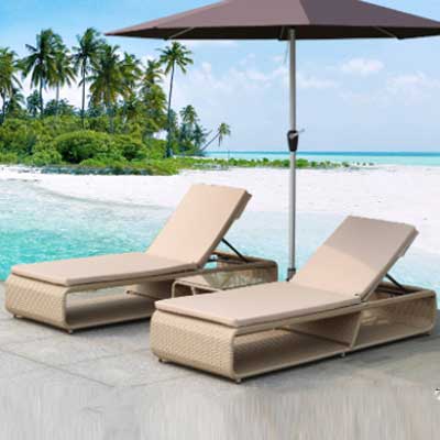 كرسي صالة حمام السباحة Lounger Sun Deck