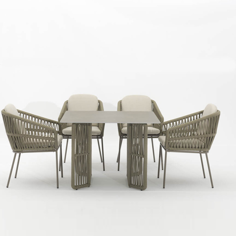 Conjuntos de jantar espreguiçadeira e cadeiras para pátio, mesa e cadeiras