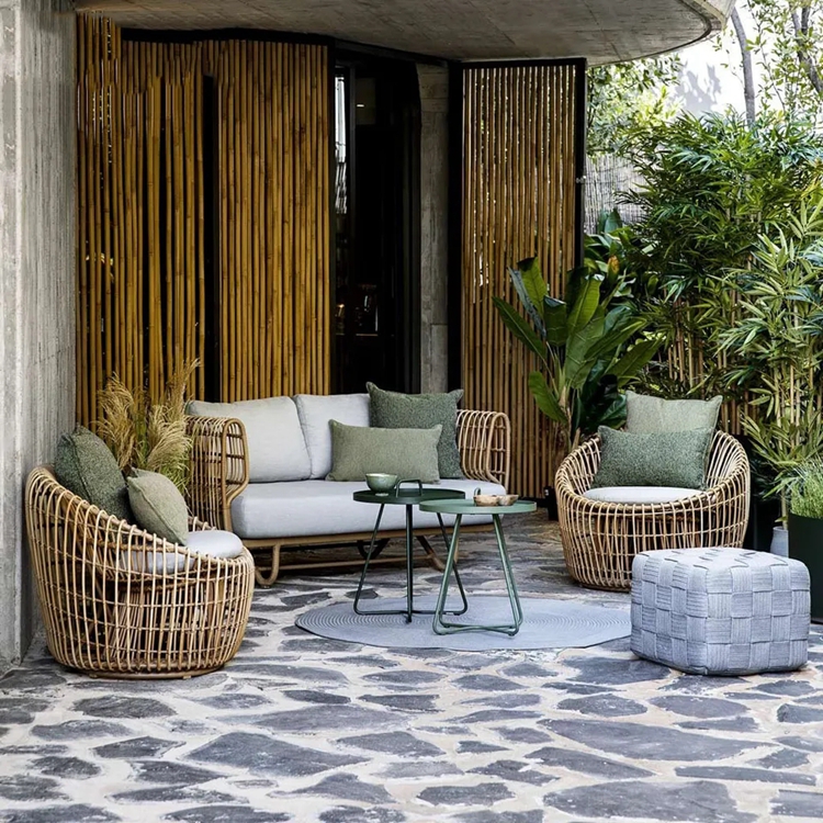 wicker patio sofas