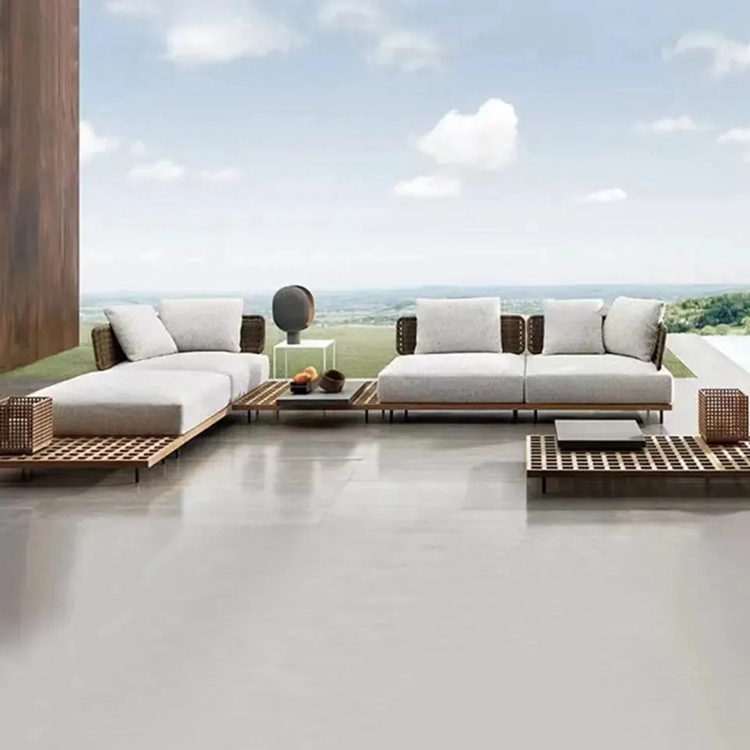 sofá exterior moderno