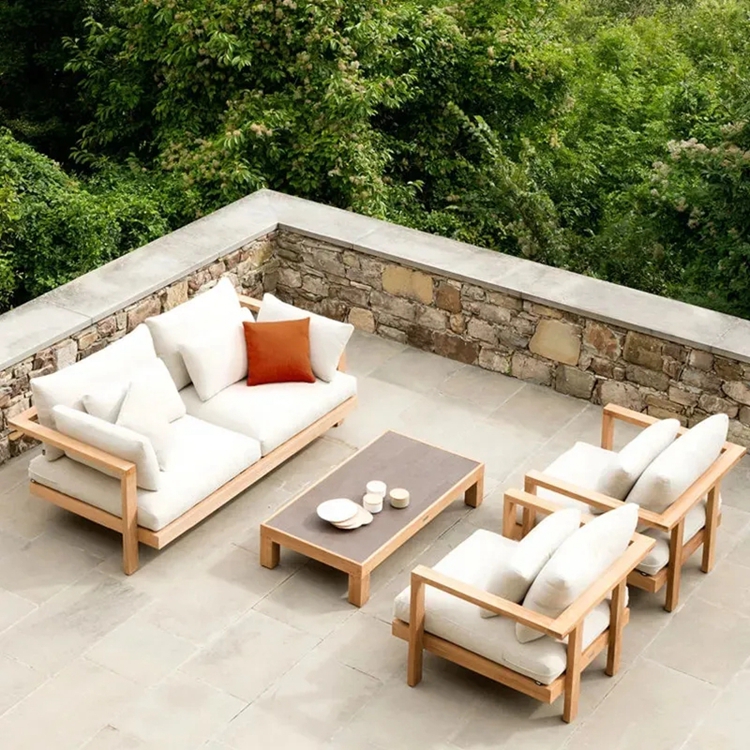sofá de patio al aire libre