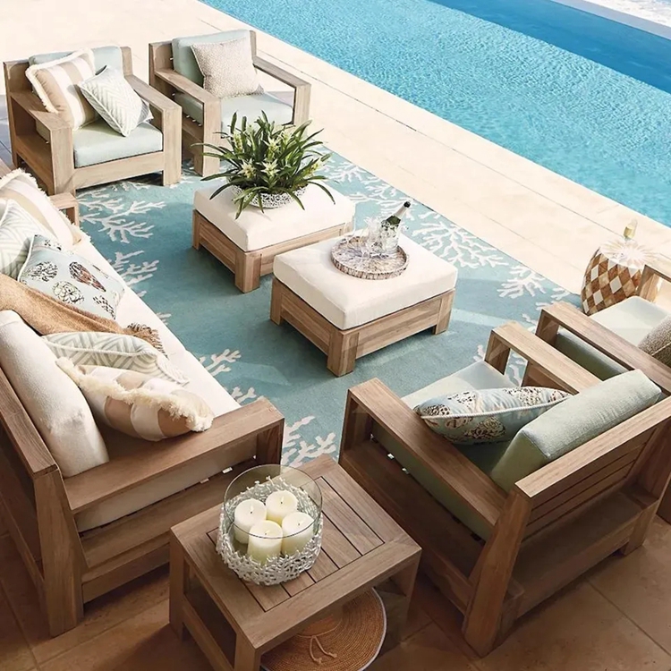 outdoor sofa with cushions