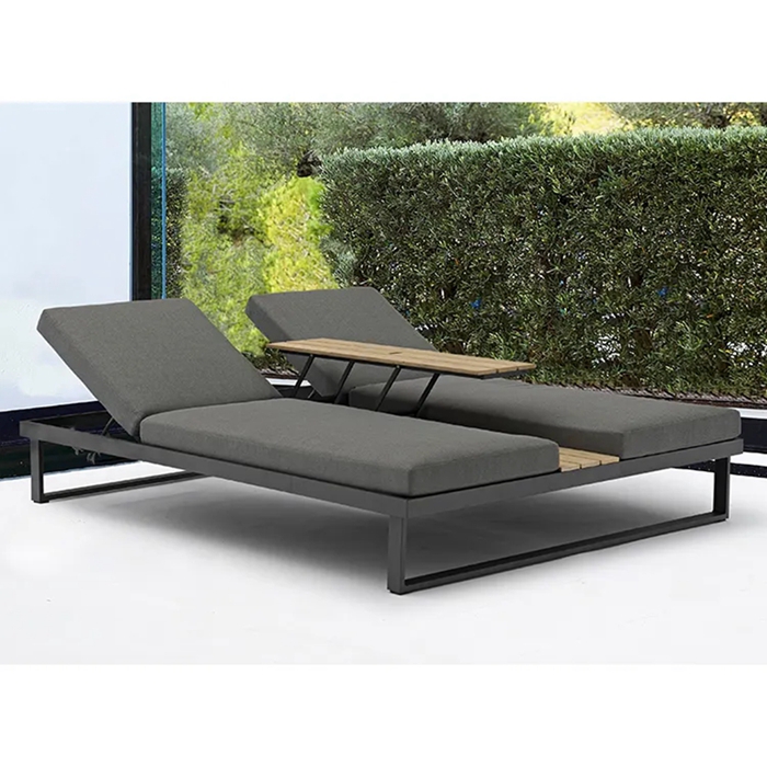 China lounge metal patio furniture Wholesale Factory Foshan Hanse