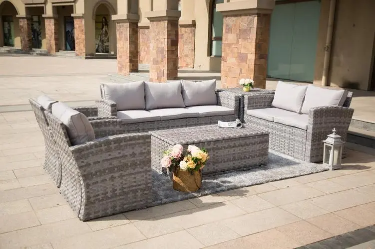 outdoor rattan corner sofa set
