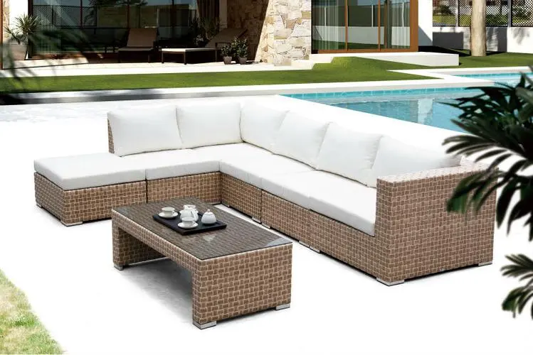 rattan corner sofa set outdoor