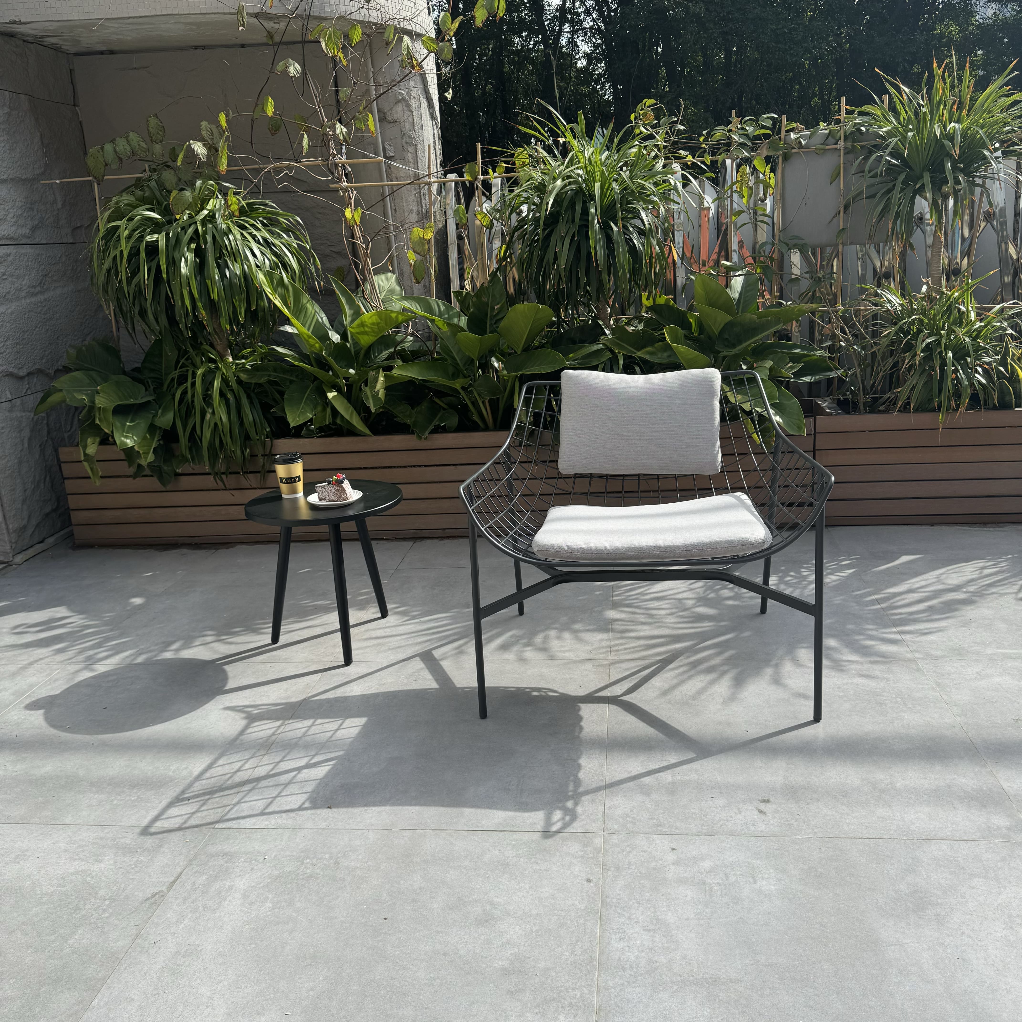 Ensembles extérieurs de meubles de jardin pour 6 chaises de salle à manger de patio